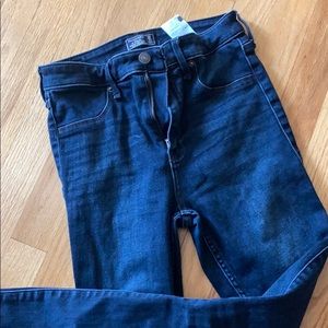 Abercrombie and Fitch dark high waisted jeans